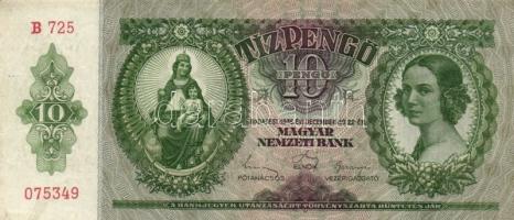 1936. 10P (2x) egyiken hamis Német 3. Birodalmi felülbélyegzéssel T:II,III