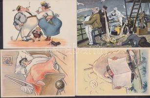 4 db használatlan humoros képeslap
