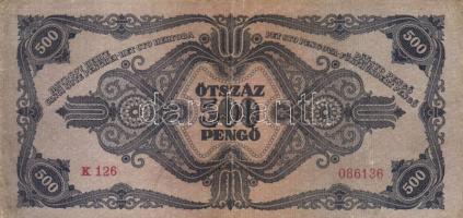 1945. 500P (2x) eltérő árnyalat T:II,III