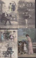 38 db vegyes, háború előtti motívumlap, közte litho is / 38 mixed topic cards