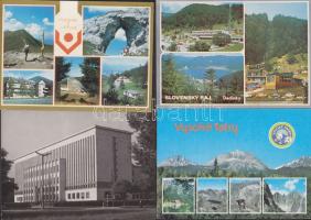 42 db vegyes, modern európai városképes lap / 42 mixed European town-view cards