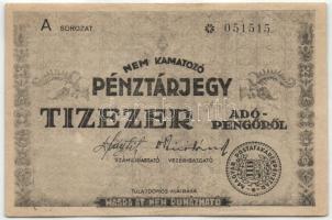 1946. 10.000AP pénztárjegy "Másra Át Nem Ruházható" T:II