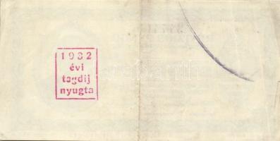 Budapest 1930. "Reviziós pengő" arcképes változat T:III