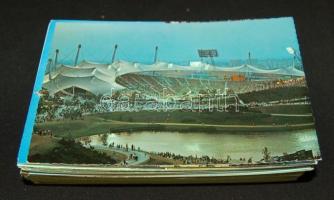 100 db használatlan modern német városképes lap, közte sok fekete-fehér / 100 unused German town-view cards