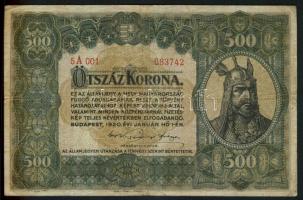 1920. 500K "Orell Füssli Zürich" T:III