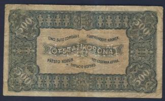 1923. 500K ismeretlen bélyegzéssel T:III