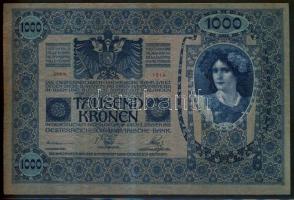 1902. 1000K függőleges "Deutschösterreich" fny-al T:III+/III