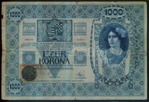 1902. 1000K csehszlovák felülbélyegzéssel T:VI