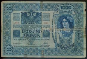 1902. 1000K csehszlovák felülbélyegzéssel T:VI