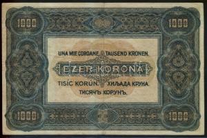 1920. 1000K "Orell Füssli Zürich" T:III/III+