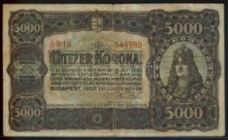 1923. 5000K nyomdahely nélkül T:III(apró beszakadás)