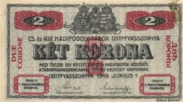 Ostffyasszonyfa/hadifogolytábor 1916. június 1. 1K + 2K T:I,I-
