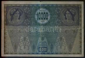Osztrák-Magyar Bank 1918. 10000K II. Kiadás, piros "Deutschösterreich" felülnyomással T:IV...