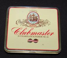 "Clubmaster" márkájú szumátrai fém szivaros doboz