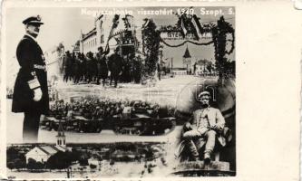 Nagyszalonta entry of the Hungarian troops issue, Horthy