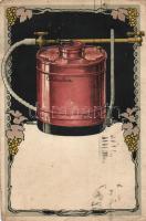 Chaudoir copper kettles litho