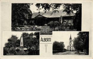 Albertirsa hősi emlékművel