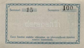 Mauthner Bőrgyár 1K váltópénz T:I