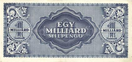 1946. 1.000.000.000MP (2x) eltérő színárnyalattal! T:I,II