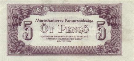 1944. 1P-1000P "V.H." teljes 8klf értékű bankjegy sorozata T:II,III