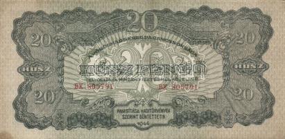 1944. 1P-1000P "V.H." teljes 8klf értékű bankjegy sorozata T:II,III