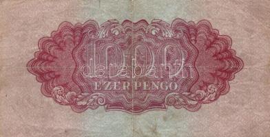 1944. 1P-1000P "V.H." teljes 8klf értékű bankjegy sorozata T:II,III