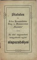 1906 Az első nagyszebeni testgyakorló egylet alapszabályai, magyar-német; Georg Haiser nyomdája