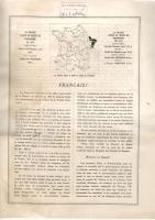 1933 Levél a francia városok szövetségének  Trianon ellen francia nyelven, térképekkel