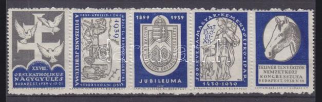 1939 Tary Antal tervezte levélzáró ötöscsík