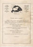 1933 Levél a francia városok szövetségének  Trianon ellen francia nyelven, térképekkel