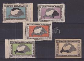 1920 Nem, nem soha 4 klf színű levélzáró + feketenyomat