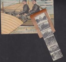 Montaigu aeroplane leporellocard litho