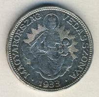 1933. 2P Ag "Madonna" T:2-/3+ ph