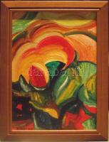 Telegdy Winkler Attila: Kaim, olaj-vászon, jelzett, keretben 50x70 cm