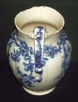 XIX sz. Cauldon jelzett porcelán vizeskancsó, körben csorba peremmel / chinaware jug damaged 29 cm