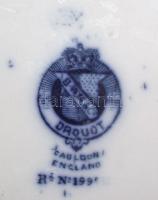 XIX sz. Cauldon jelzett porcelán vizeskancsó, körben csorba peremmel / chinaware jug damaged 29 cm