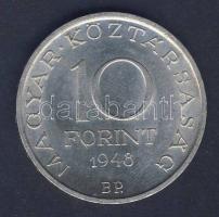 1948. 10Ft Ag "Széchenyi" T:2 apró ph