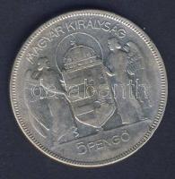 1930. 5P Ag "Horthy jobbra" T:3