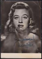 Nicole Felix színésznő aláírt fotólapja