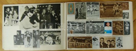 Egy dobot főleg olimpiai témában: 100 év olimpiája egy nagy albumban (kép kivágások) + 2 kötet az 19...