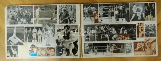 Egy dobot főleg olimpiai témában: 100 év olimpiája egy nagy albumban (kép kivágások) + 2 kötet az 19...