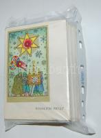 142 db külföldi karácsonyi üdvözlőlap