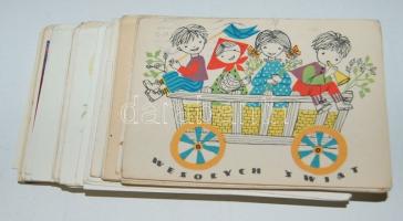 98 db lengyel grafikus húsvéti üdvözlőlap