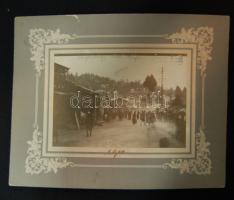 1910 India: Darjeeling utcakép keményhátű fotó / Darjeeling vintage photo 28x22 cm