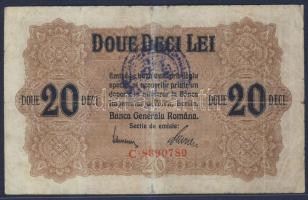 Románia 1918. 20L felülbélyegzéssel T:III restaurált
