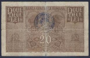 Románia 1918. 20L felülbélyegzéssel T:III restaurált