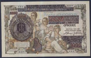 Szerbia 1941. 1000D T:II