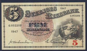 Svédország 1947. 5K T:II