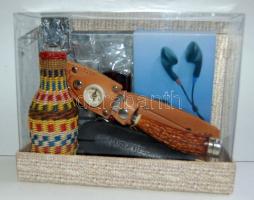 Kis bolha tétel: bicska, kulacs, fülhallgató, sörnyitó, borotva, kulcstartó, stb.