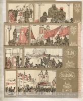 D.Reich 1922 Wittenberg 25Pf(2x), 50Pf(2x), 1M, 2M, 5M, 10M  8klf. /versch.  dekor. szükségpénz/Notgeld T:I